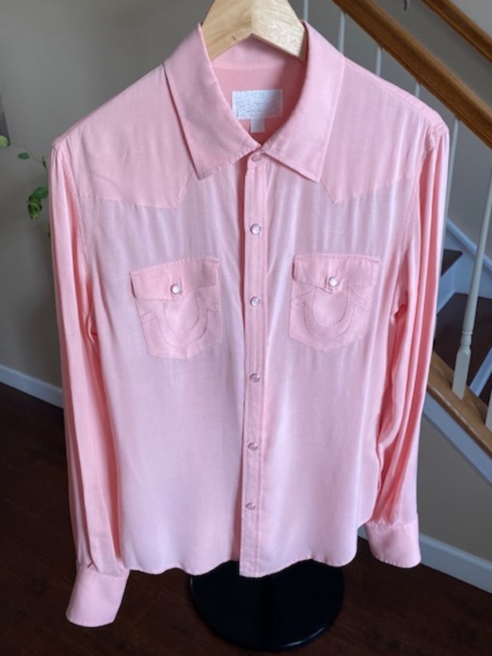 True Religion Women's Georgia Button Down Shirt Size M